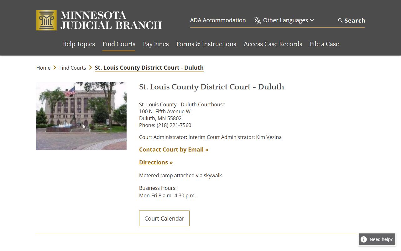 Duluth St. Louis County Court bankruptcy records