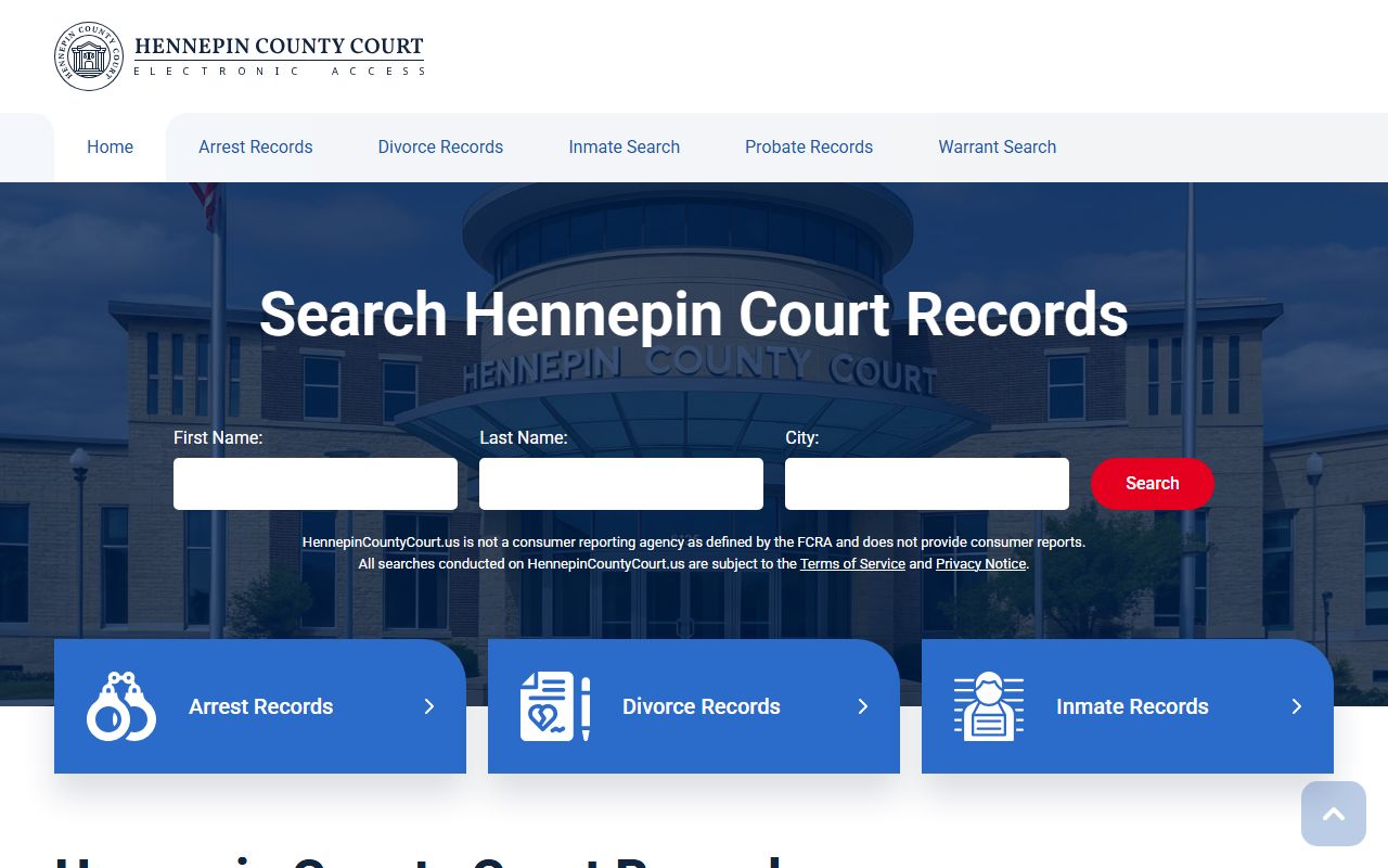 Hennepin County District Court in Minneapolis Minnesota