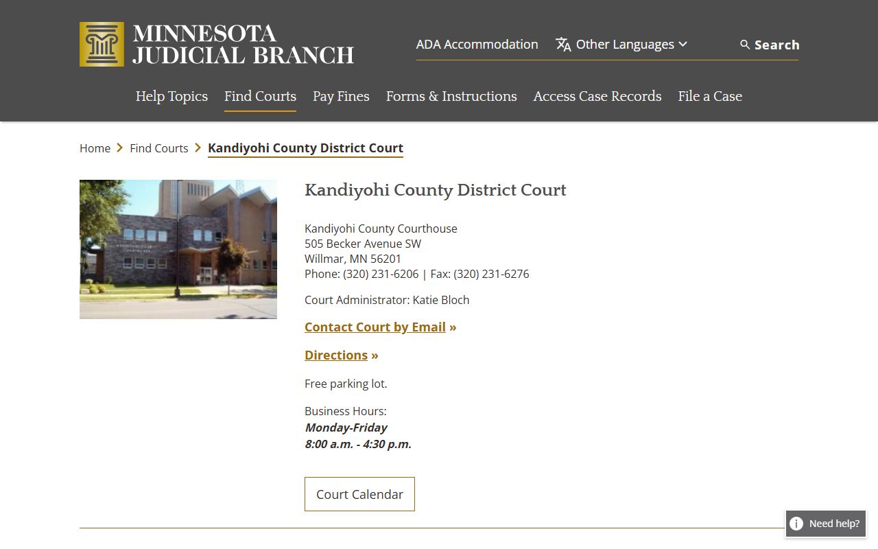 Kandiyohi County Court kandiyohi county bankruptcy records