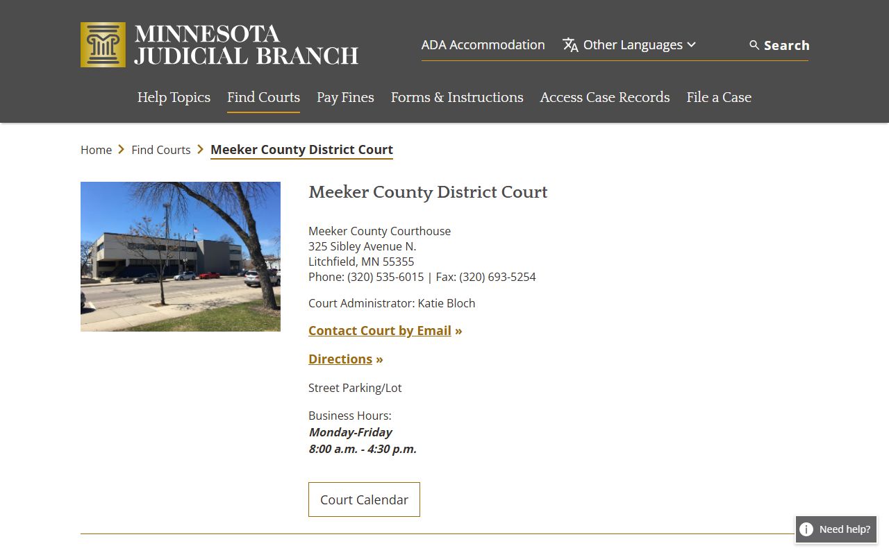 Meeker County District Court Meeker County bankruptcy records