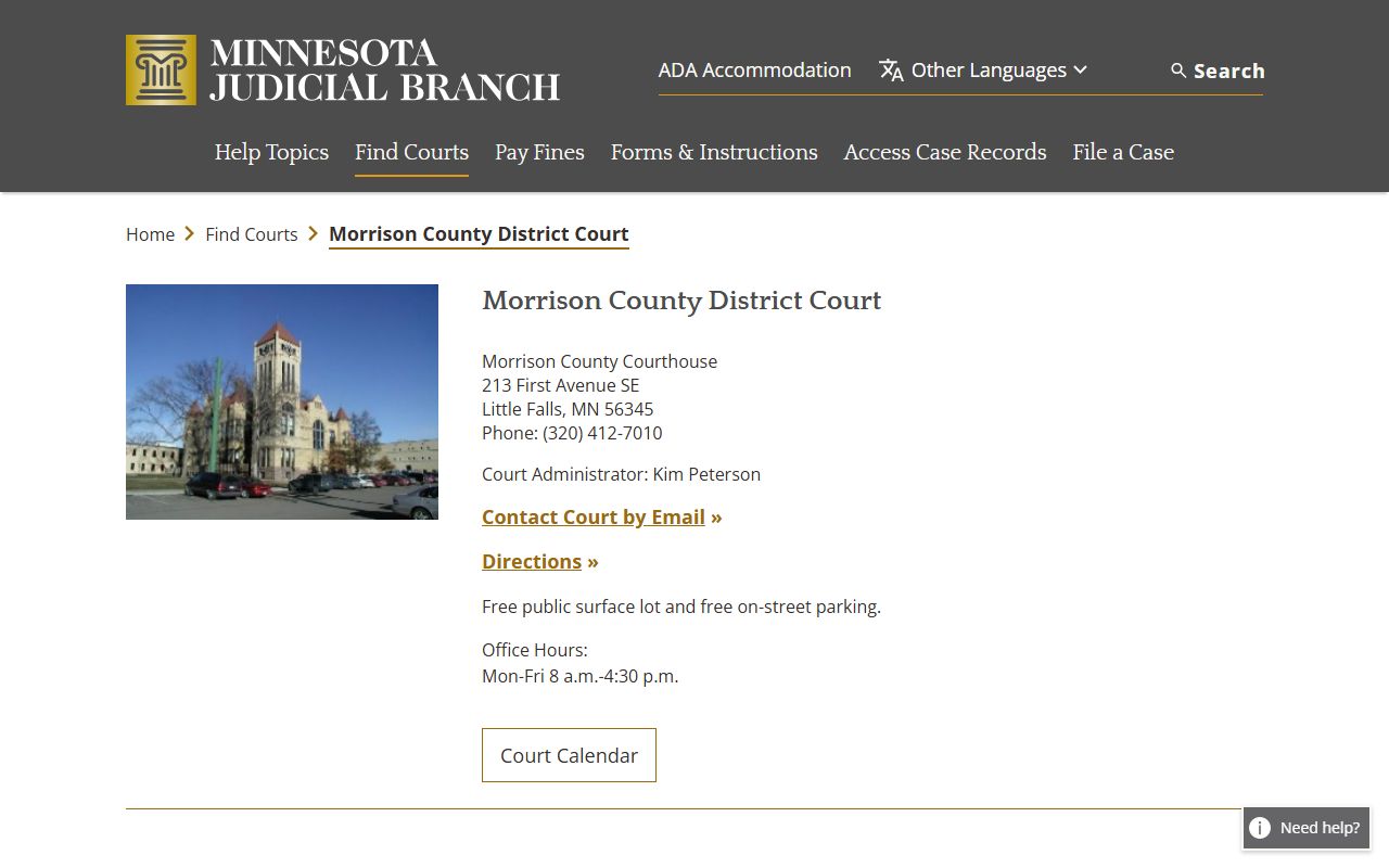 Morrison County District Court Morrison County bankruptcy records