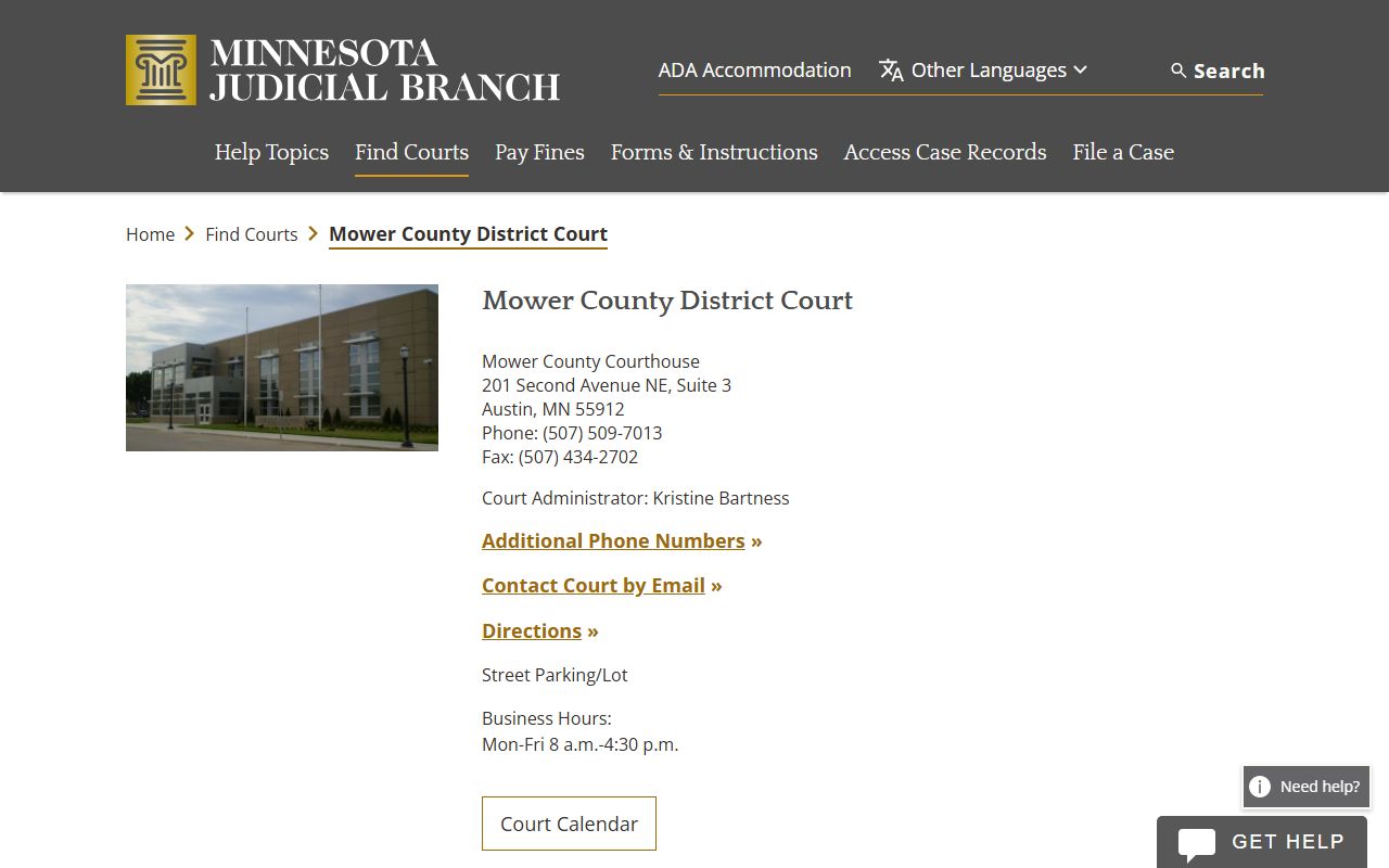 Mower County District Court Mower County bankruptcy records