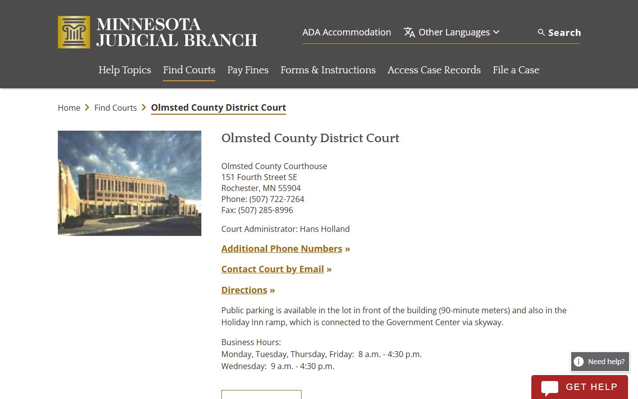 Olmsted County District Court Olmsted County bankruptcy records