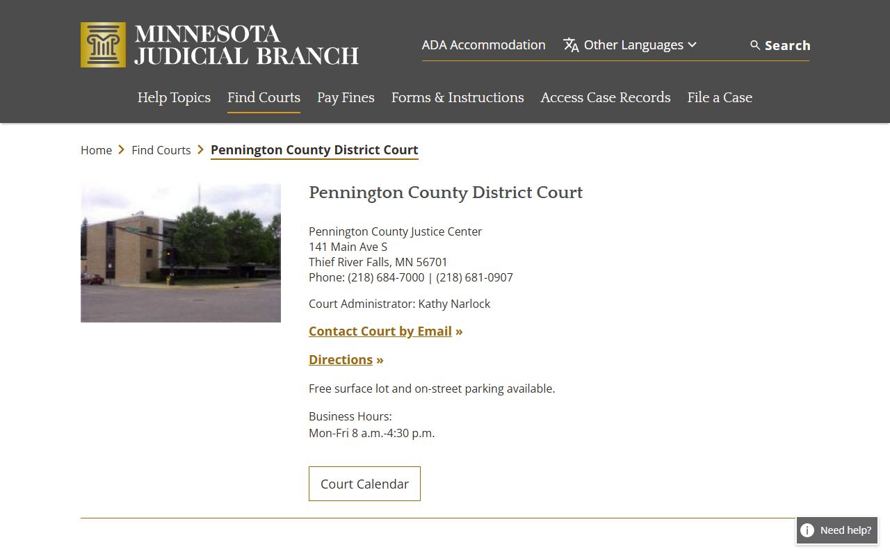 Pennington County District Court Pennington County bankruptcy records