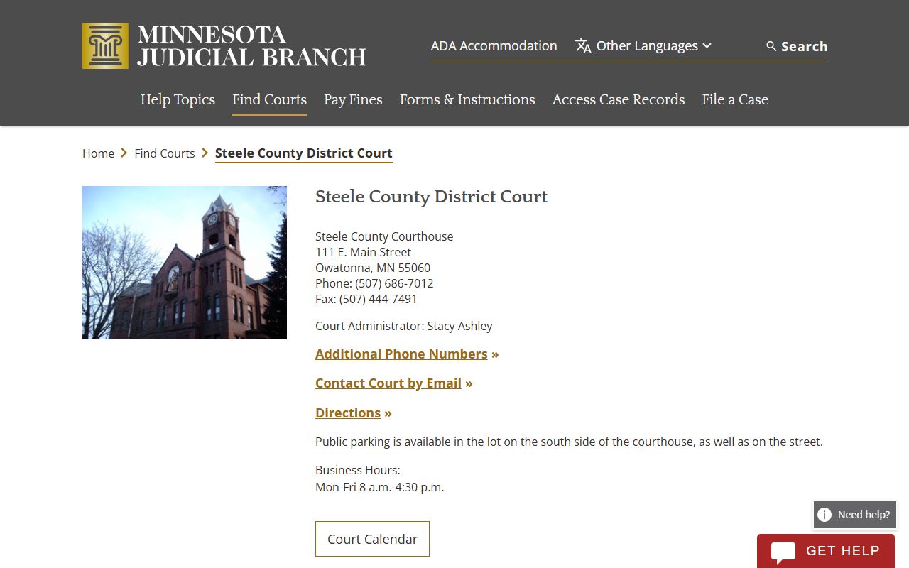 Steele County District Court Steele County bankruptcy records